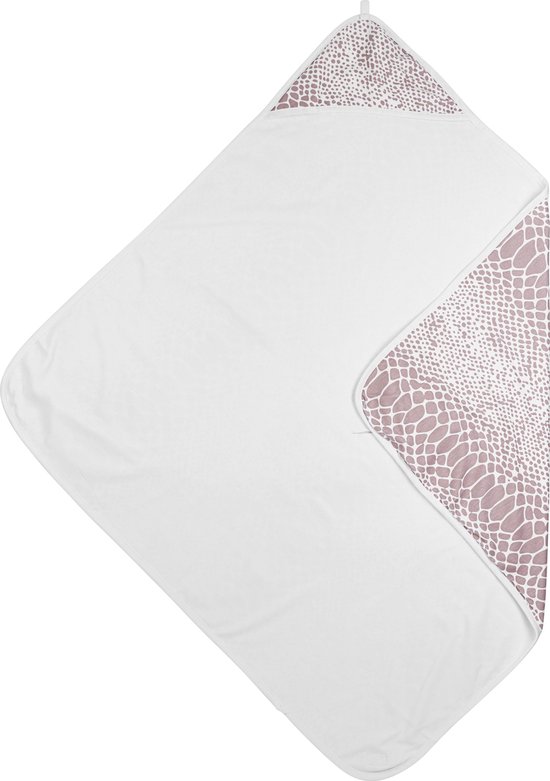 Meyco Baby Snake badcape - lilac - 90x90cm