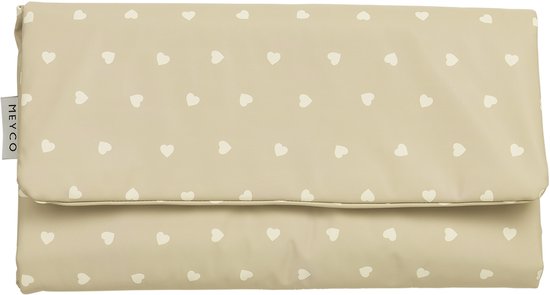 Meyco Baby Sweet Heart Verschoonmat - Sand/Soft Sand van Merkloos