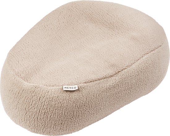 Meyco Baby Teddy relaxhoes voor voedingskussen - sand van Merkloos