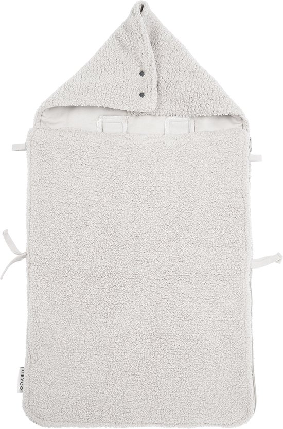 Meyco Baby Teddy voetenzak - greige - 40x82cm
