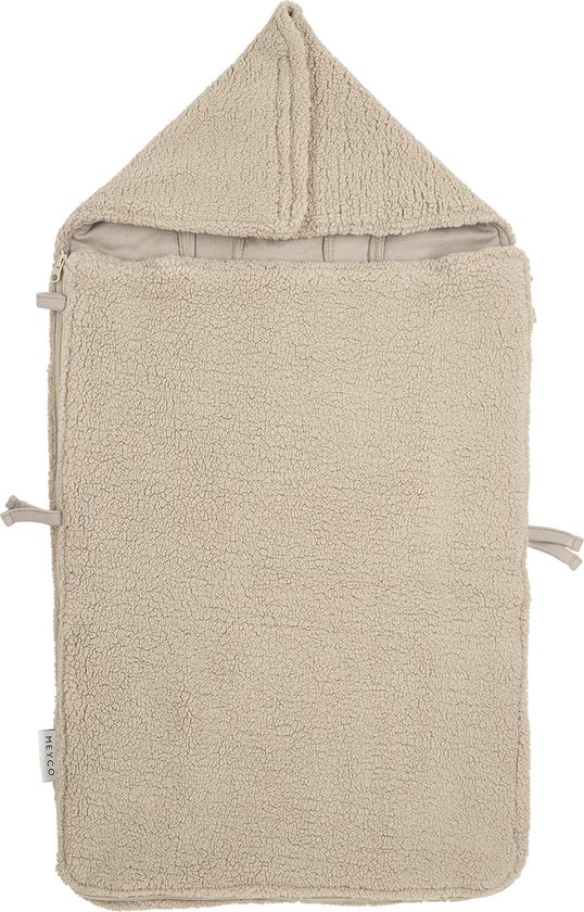 Meyco Baby Teddy voetenzak - sand - 40x82cm van Meyco