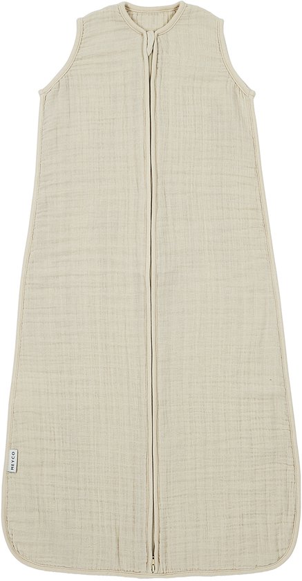 Meyco Baby Uni baby zomerslaapzak - pre-washed hydrofiel - soft sand - 70cm - 0.5 TOG van Meyco
