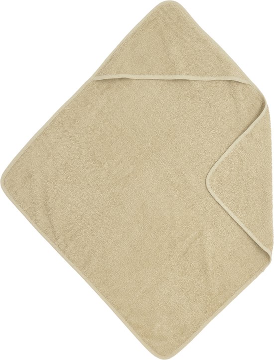 Meyco Baby Uni badcape - badstof - sand - 75x75cm van Meyco