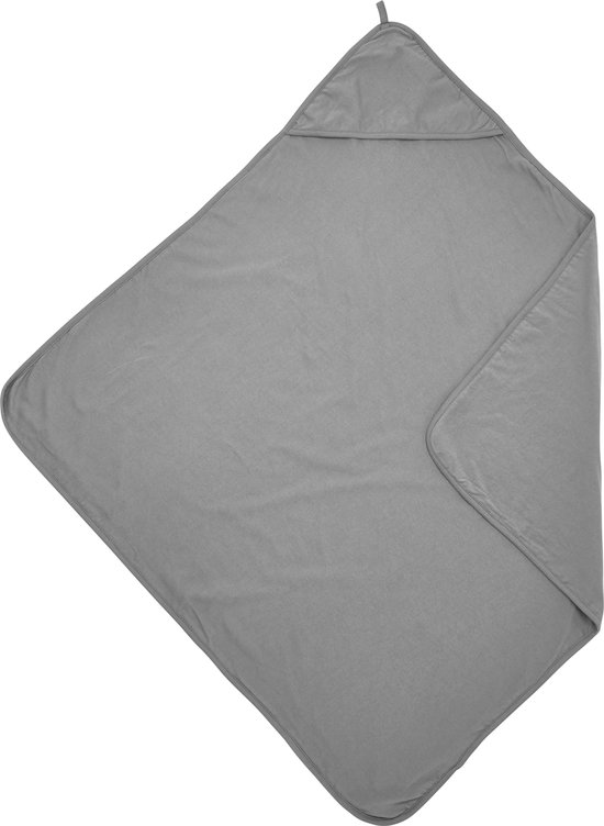 Meyco Baby Uni badcape - grey - 80x80cm van Meyco