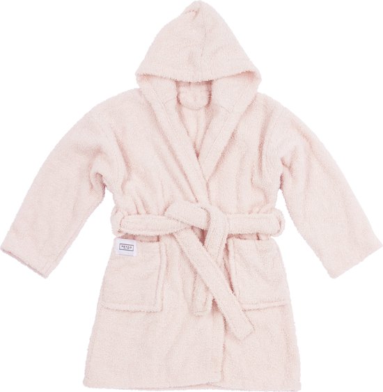 Meyco Baby Uni badjas - badstof - soft pink - 86/92 van Meyco Baby