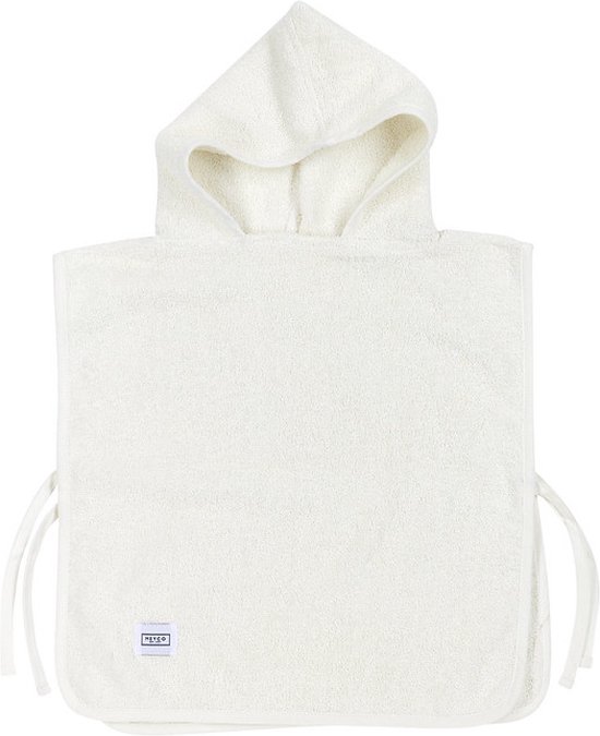 Meyco Baby Uni badponcho - badstof - offwhite - 1-3 jaar van Meyco