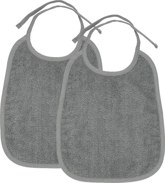 Meyco Baby Uni slab - 2-pack - badstof - grey van Meyco