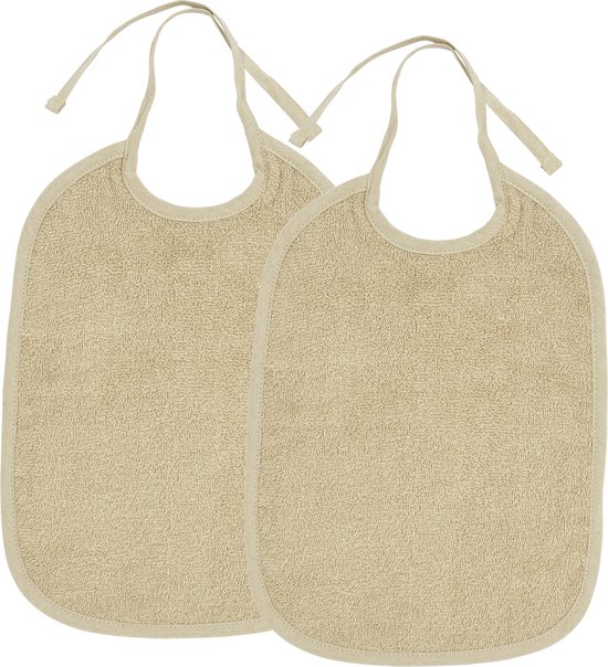 Meyco Baby Uni slab - 2-pack - badstof - sand van Merkloos
