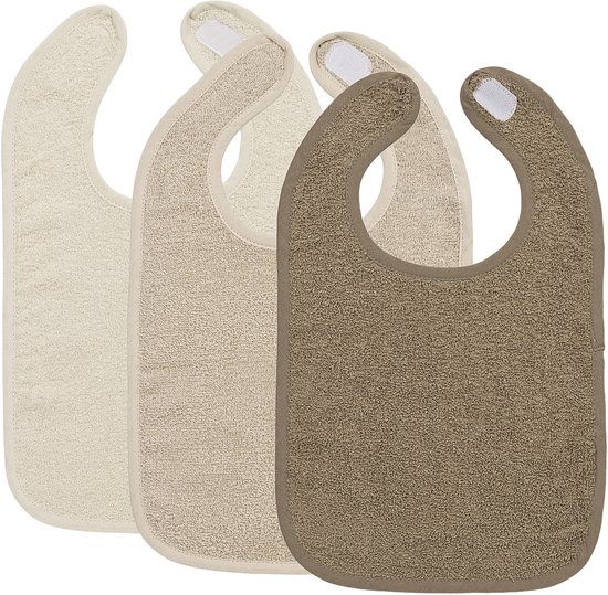 Meyco Baby Uni Slab - 3-pack - Badstof - Natural/Soft Sand/Taupe