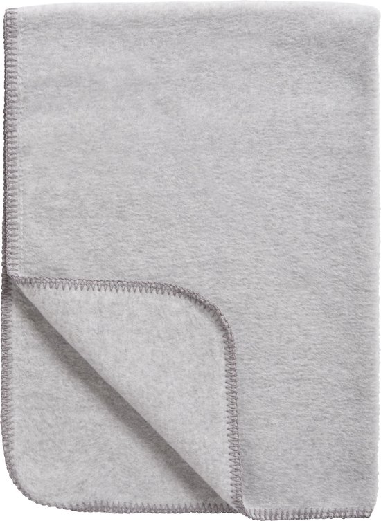 Meyco Baby Uni wiegdeken - geweven - grey melange - 75x100cm van Meyco