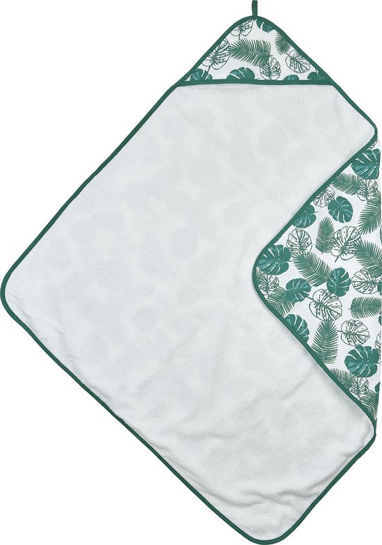 Meyco badcape met badstof - Tropical leaves van Meyco