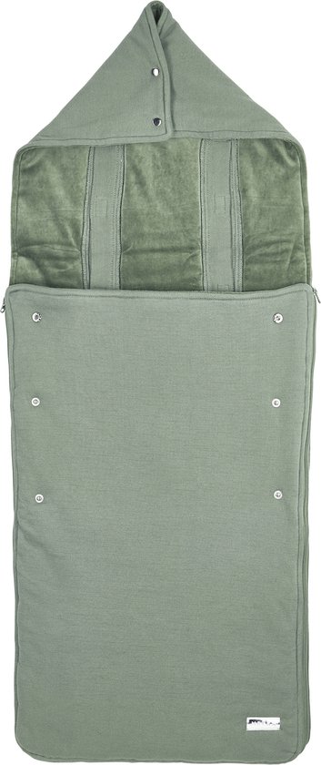 Meyco buggy voetenzak Knit Basic - Forest Green van Merkloos