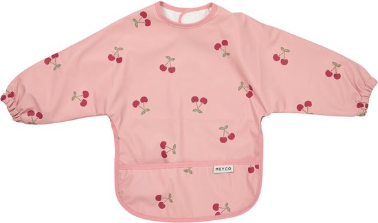 Meyco Cherry Mouwslab - 6 - 18 Maanden - Soft Rose