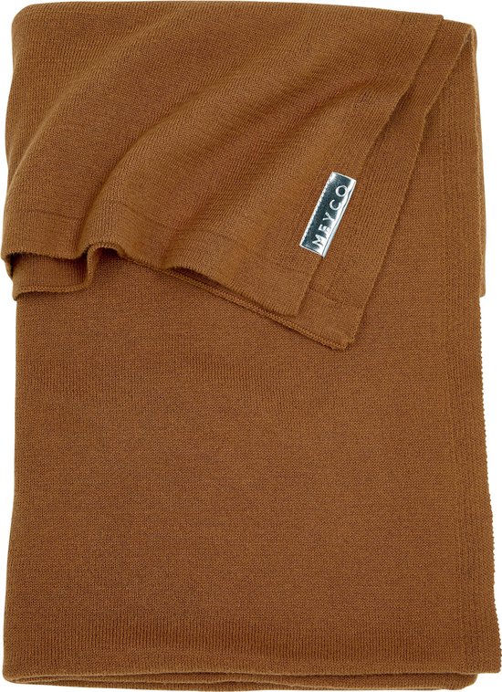 Meyco Knit basic ledikantdeken - 100x150 cm - Camel