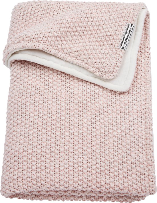Meyco Relief Mixed  met velvet ledikantdeken - 100x150 cm - Roze