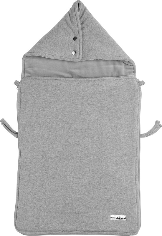 Meyco voetenzak Knit basic - Grijs Melange van Merkloos