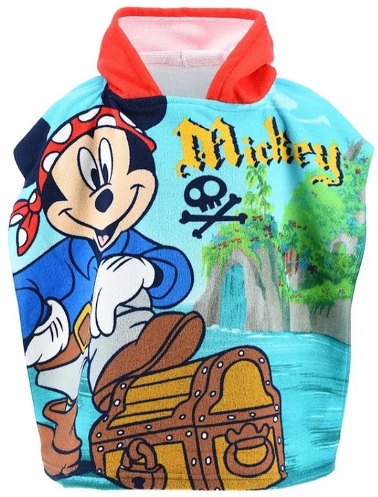 Mickey Mouse badponcho piraat 55x110cm sneldrogend van Disney