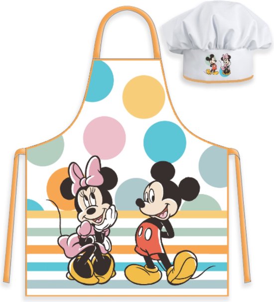 Mickey Mouse Keukenschort voor Kinderen met Koksmuts van Mi