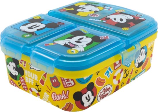 Mickey Mouse Lunchbox met Meerdere Compartimenten van Mi