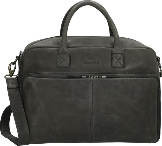 Micmacbags Malmö Luiertas - Zwart - 100% Leer van Mi