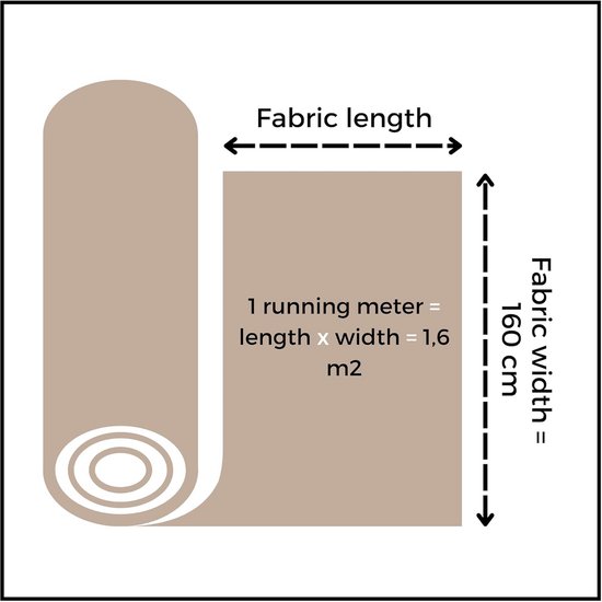 Microvezel-pluche stof per meter - Minky-gladde stof voor baby en interieur - Lichtbruin textiel van Merkloos