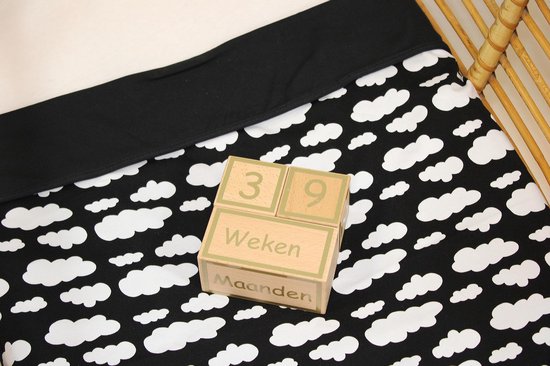 Mijlpaalblokken - Kraamcadeau - Aftelblokken - Baby - Goud, Zilver, Wit en Zwart van Mi