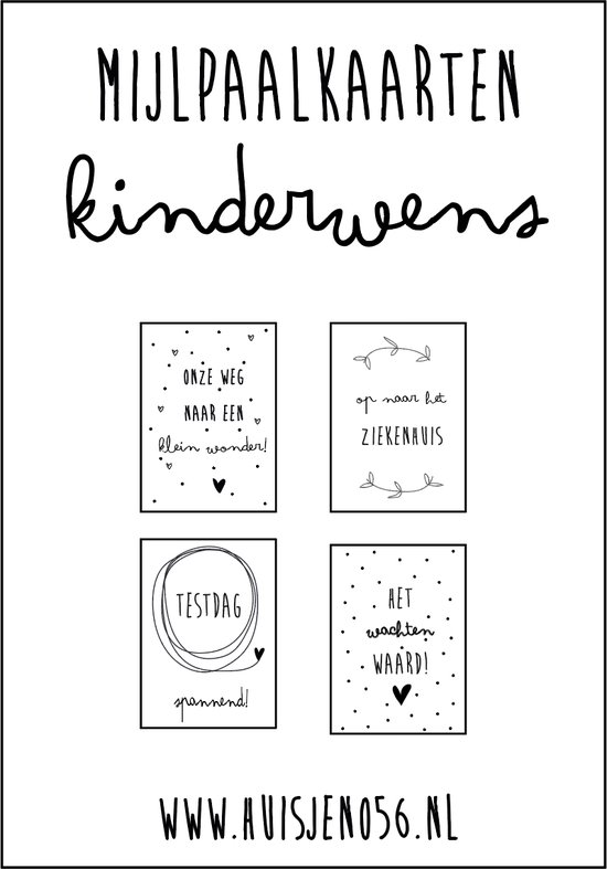 Mijlpaalkaarten kinderwens - Mijlpaalkaarten IVF - IVF Mijlpaalkaarten - Mijlpaalkaarten IUI/ICSI/KID/OI van Mi