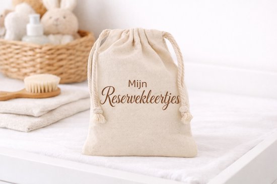 Mijn reserve kleertjes meeneemzak bewaarzak
