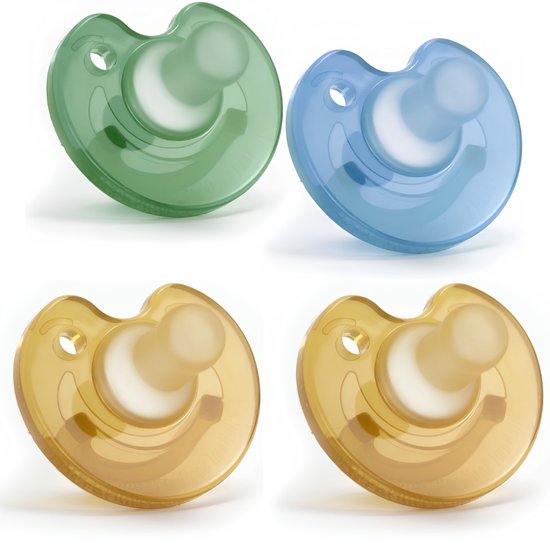 MijnNami Soother Speen 4-pack – dé vertrouwde newborn speen onder zorgprofessionals - Fopspeen Baby 0 - 6 maanden - nu voor langer gebruik