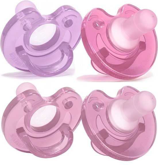MijnNami Soother Speen 4 stuks - Newborn Fopspeen Baby 0-6 maanden – Ondersteunt borstvoeding – 34 weken – Compleet pakket