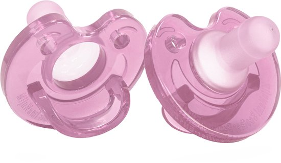 MijnNami Soother Speen Duopak - 2 stuks - Pink - Stimuleert borstvoeding - Newborn fopseen - 34w / 0-6 maanden van Merkloos