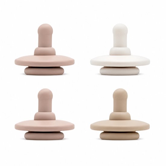 MijnNami Soother Speen Pop & Go - 4 stuks Blush - 0/18 maanden - Fopspeen - Siliconen Speentje
