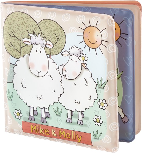 Mike & Molly badboekje schaap, badspeelgoed baby peuter speelgoed - Bambolino Toys van Mi