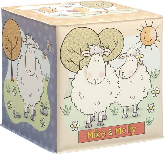 Mike & Molly badspeelgoed, zachte badkubus - baby peuter speelgoed - Bambolino Toys van Mi
