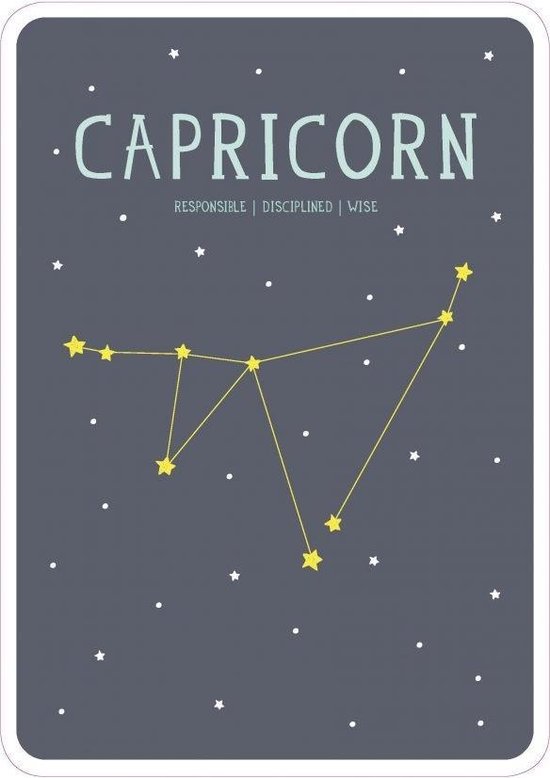 Milestone - Zodiac Poster Card - Capricorn van Mi