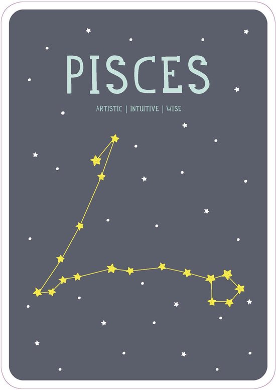 Milestone - Zodiac Poster Card - Pisces van Mi
