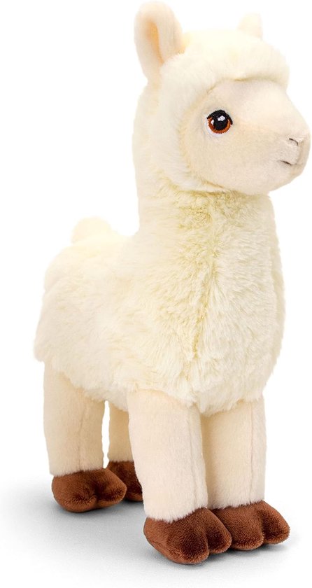 Milieuvriendelijk Pluche Dier - 25 cm Lama Knuffel - Duurzaam Speelgoed voor Kinderen van Merkloos