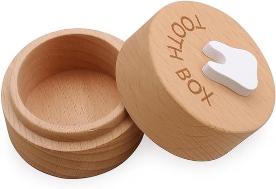 Milk tooth box - houten doos voor melktanden - cadeau voor doop - tandendoos voor kinderen - tandendoos voor jongens en meisjes