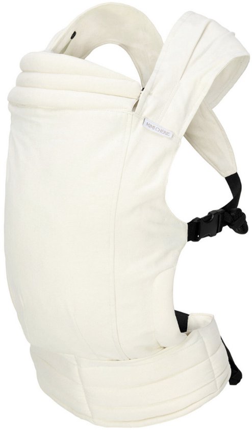 Mimi Chérie Serenity - Draagzak Baby - Vanaf Geboorte - Ergonomische Draagzak - Luxe & Esthetisch Design - Comfortabel & Goedgekeurd door het Hip Dysplasia Institute - Ivory Sand van Mimi Chérie