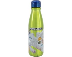 Minecraft aluminium drinkbeker - drinkfles 600 ml - 23.5 cm hoog van Minecraft