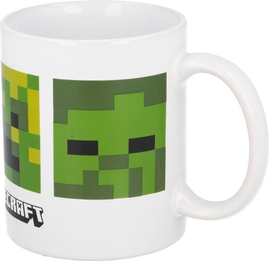 Minecraft - Keramische Mok - Drinkbeker - 325 ml - in Gift Box van Merkloos