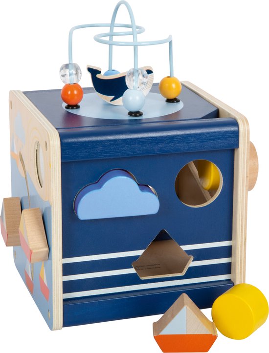 Mini activiteiten kubus - Oceaan - Houten speelgoed vanaf 1 jaar van MINI