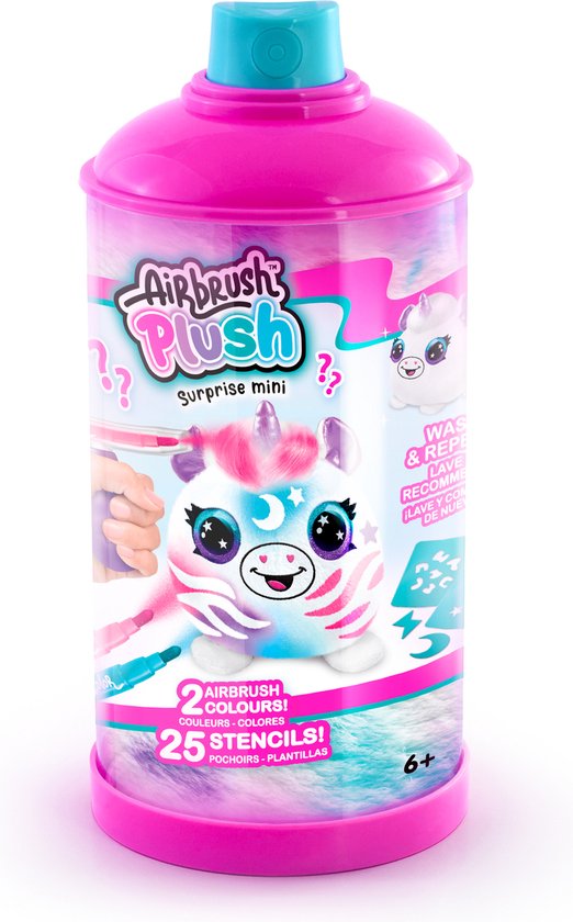 MINI AIRBRUSH PLUCHE 1 PACK van Merkloos