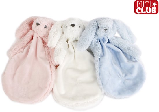 Mini Club knuffeldoekje konijn 27cm (1 stuk) assorti van Mini Club