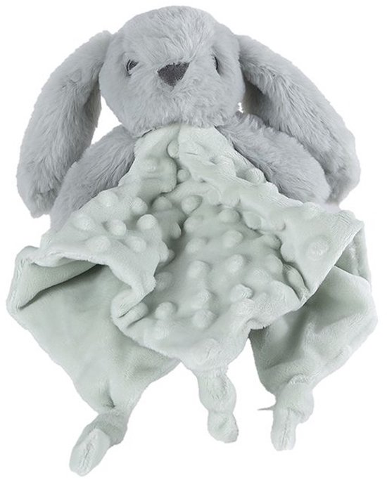 Mini club knuffeldoekje "Langoor" met structuur pluche 30cm groen van Wibra