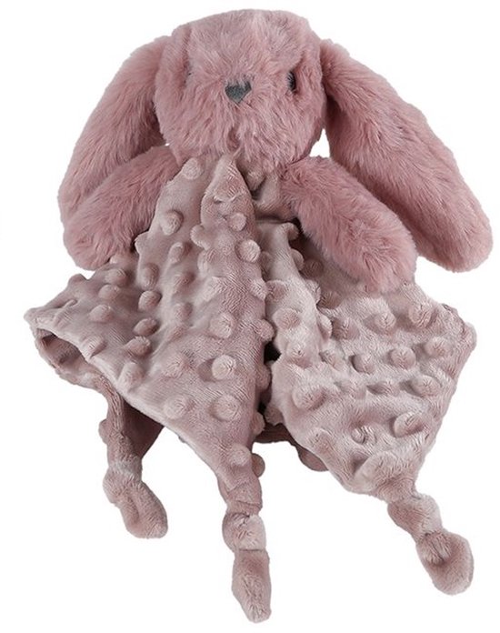 Mini club knuffeldoekje 'Langoor" met structuur pluche 30cm Roze van Merkloos