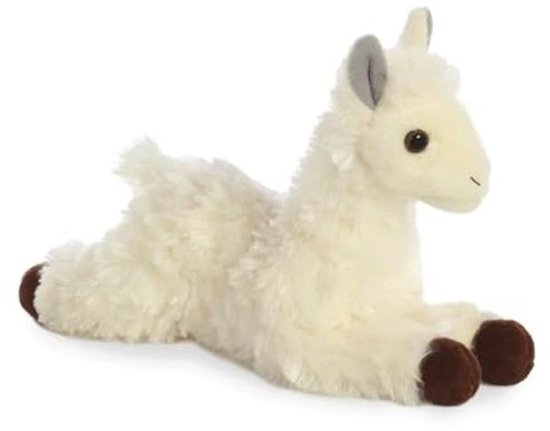 Mini Flopsies Lama Pluche Knuffeldier 20.3 cm Wit van Merkloos