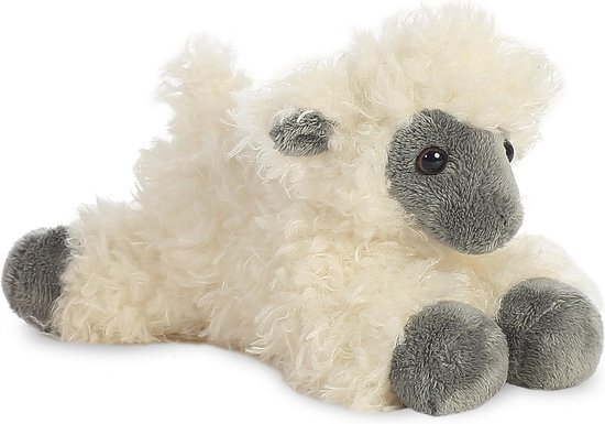 Mini Flopsies Walliser schaap 20 cm Knuffeldier Wit van Merkloos