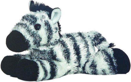 Mini Flopsies Zebrastrookje - 8 inch Zacht Speelgoed voor Kinderen van Merkloos
