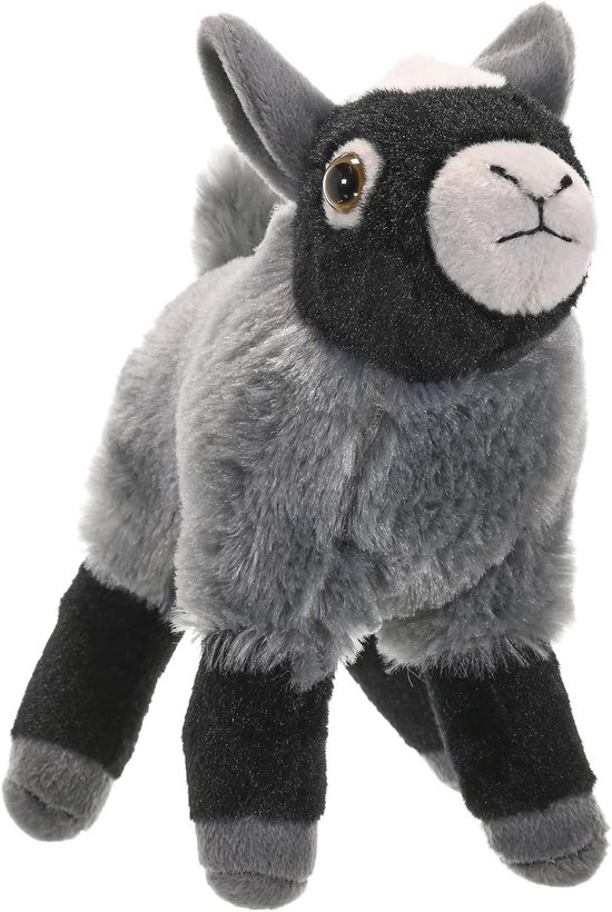 Mini Geit Knuffeldier voor Baby's - Pluche Baby Speelgoed van Gerecycled Materiaal, 20 cm